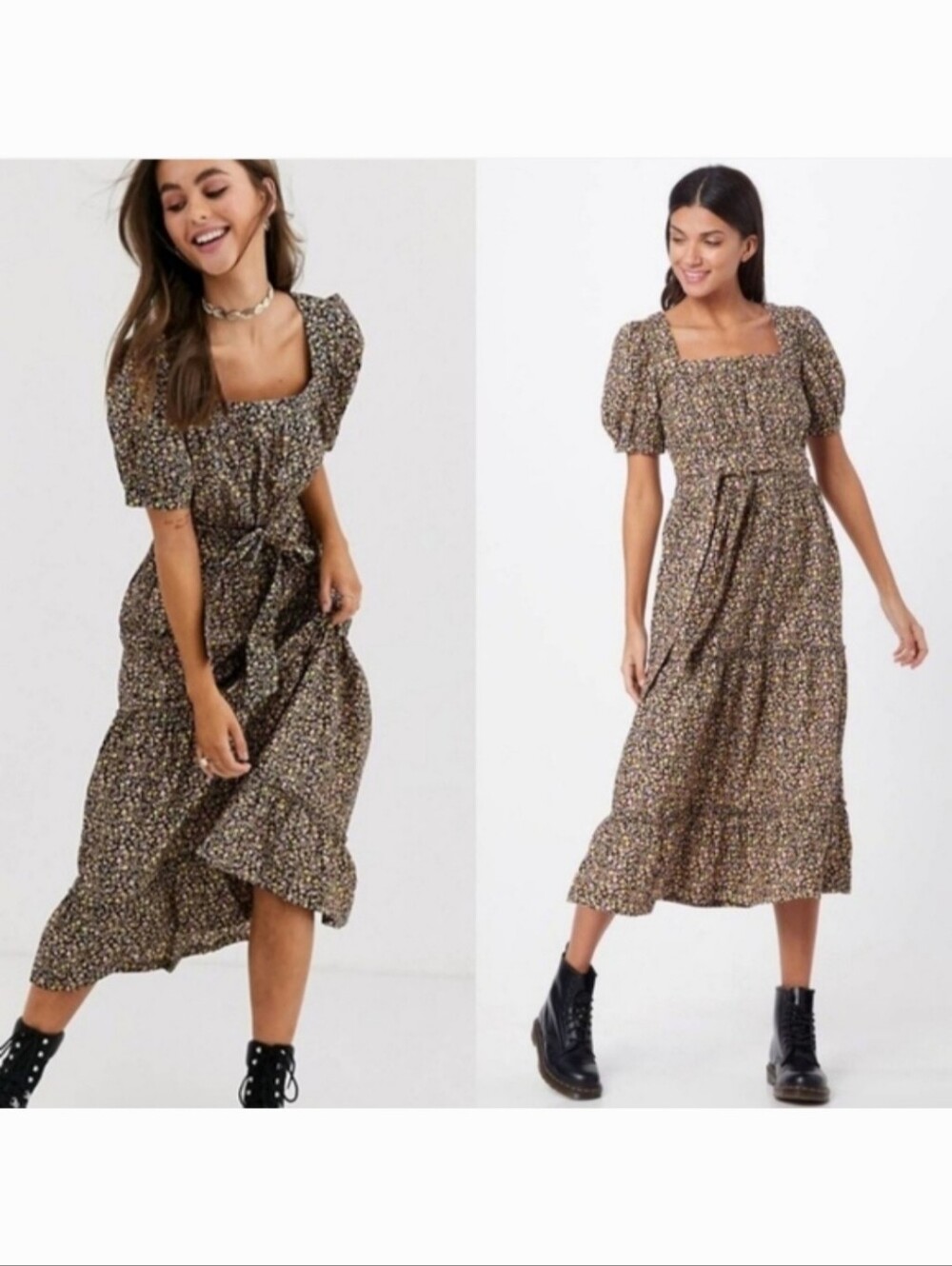 FREE PEOPLE PUFF SLEEVE MAXI DRESS XL